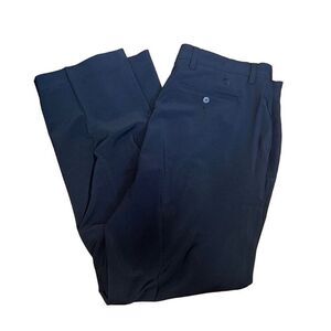 FootJoy Athletic Fit Size 38x32 Black Golf Pants Flat Front Stretch